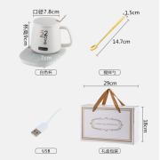 6217 USB～55°自動加熱/恆溫暖杯墊/保溫神器