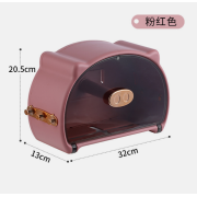 6323 可愛豬鼻防水免打孔廁所紙巾盒