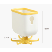 6774 免打孔360°旋轉壁掛6爪掛鉤置物架