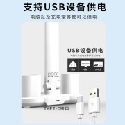 9648 LED折疊充電4頭智能護眼風扇/時鐘/筆筒台燈