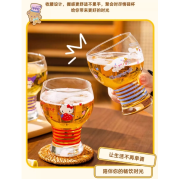 9796 Sanrio小蠻腰設計玻璃可愛果汁牛奶啤酒杯