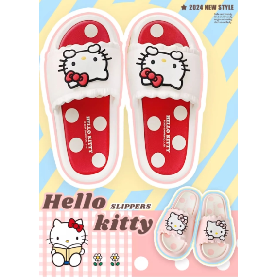 9850 超可愛HelloKitty貓咪外穿室內涼拖鞋