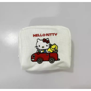 9853 日系新款HelloKitty刺繡小巧帆布手拎包