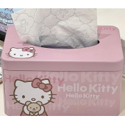 9866 HelloKitty高顏值卡通可愛鐵盒抽紙盒