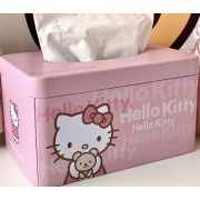 9866 HelloKitty高顏值卡通可愛鐵盒抽紙盒