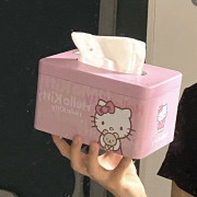 9866 HelloKitty高顏值卡通可愛鐵盒抽紙盒