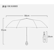 9887 爆款日韓16骨漸變全自動小花傘指環晴雨兩用傘