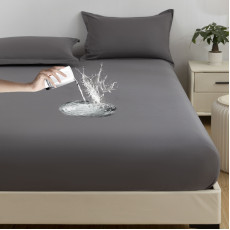 9917Mattress Protector純色磨毛雙層防水床笠