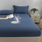 9917Mattress Protector純色磨毛雙層防水床笠