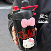 9952 HelloKitty新款可愛便攜316不鏽鋼吸管直飲水杯