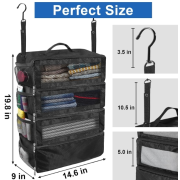 9983 大容量旅行摺疊內膽多功能衣物懸掛多層掛包