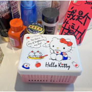 10138 HelloKitty桌面可折疊收納籃雜物整理盒