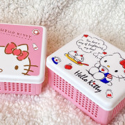 10138 HelloKitty桌面可折疊收納籃雜物整理盒