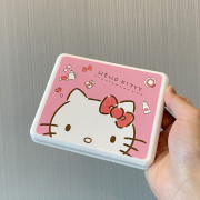 10138 HelloKitty桌面可折疊收納籃雜物整理盒