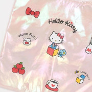 10141 日系HelloKitty鐳射炫彩蝴蝶結掛件可折疊購物袋托特包