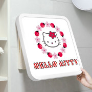 10208 HelloKitty浴室免打孔折疊放衣服置物收納箱