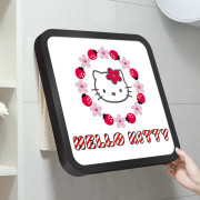 10208 HelloKitty浴室免打孔折疊放衣服置物收納箱