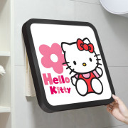 10208 HelloKitty浴室免打孔折疊放衣服置物收納箱