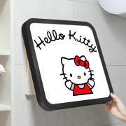 10208 HelloKitty浴室免打孔折疊放衣服置物收納箱