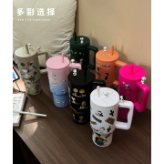 10213 SNOOPY手柄保溫便攜大容量冰霸杯吸管杯