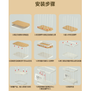 10227 家用帶輪特大號衣物雜物玩具髒衣籃收納神器